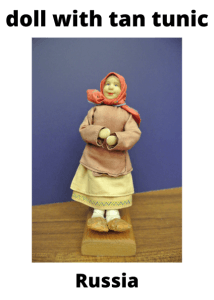 Russia Doll With Tan Tunic